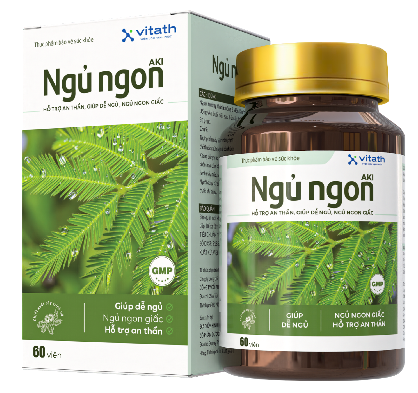 Viên uống Aki Ngủ ngon 60 viên